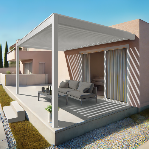 Pergola bioclimatique Xenon perpendiculaire David Fermetures - 2